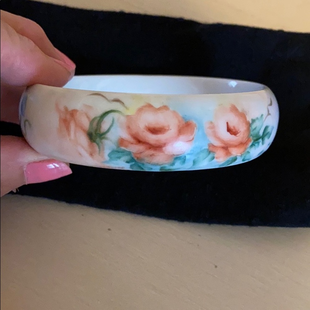 PORCELAIN HAND PAINTED Honduran BANGLE